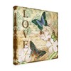 Trademark Fine Art Jean Plout 'Inspirational Butterflies Love' Canvas Art, 18x18 ALI37473-C1818GG